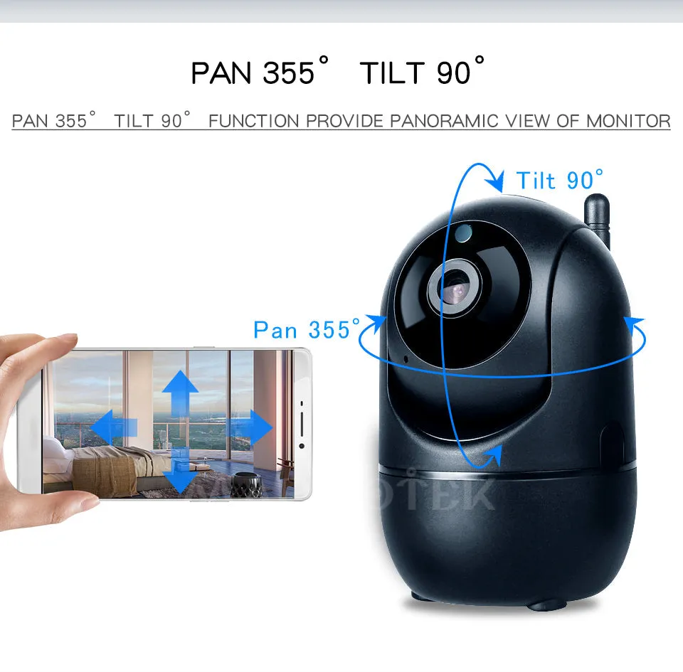 1080P Draadloze Ip Camera Wifi Intelligent Auto Tracking Mini Camera Hd Home Security Netwerk 3MP Cctv Camera Babyfoon wifi