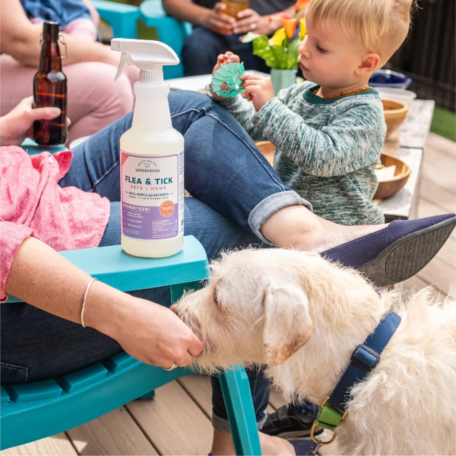 128 oz. Rosemary Flea & Tick Spray for Pets   Home with Natural Essential Oils