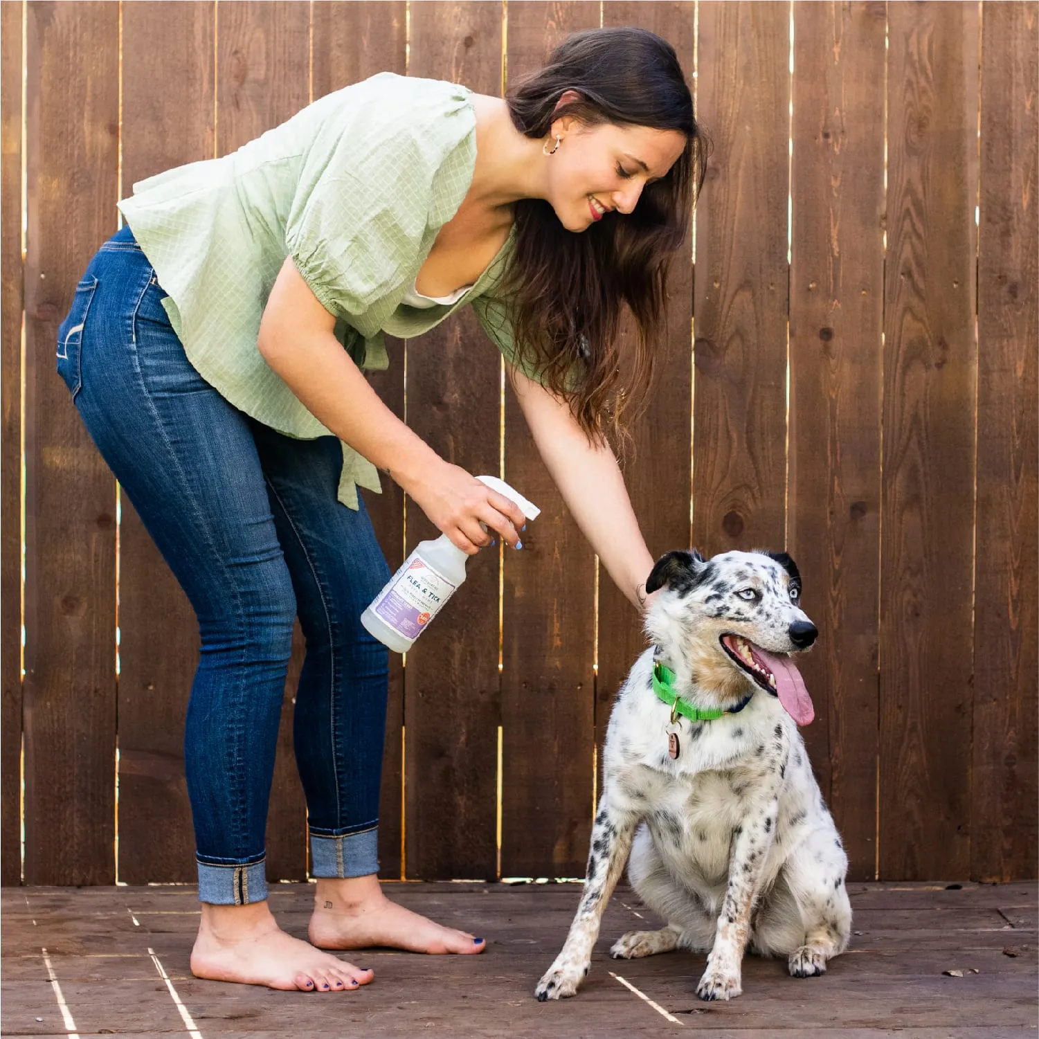 128 oz. Rosemary Flea & Tick Spray for Pets   Home with Natural Essential Oils