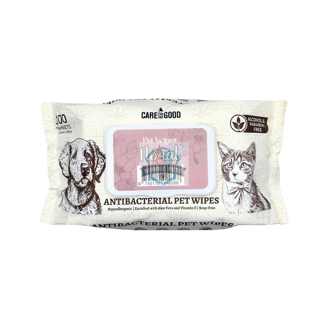 3 FOR $11.90 Care for the Good Antibacterial Pet Wipes
