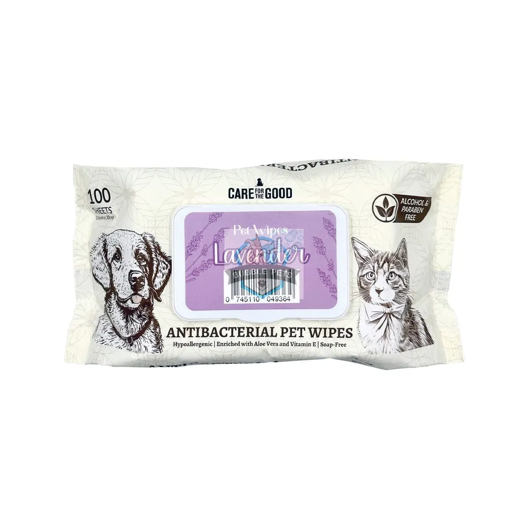 3 FOR $11.90 Care for the Good Antibacterial Pet Wipes