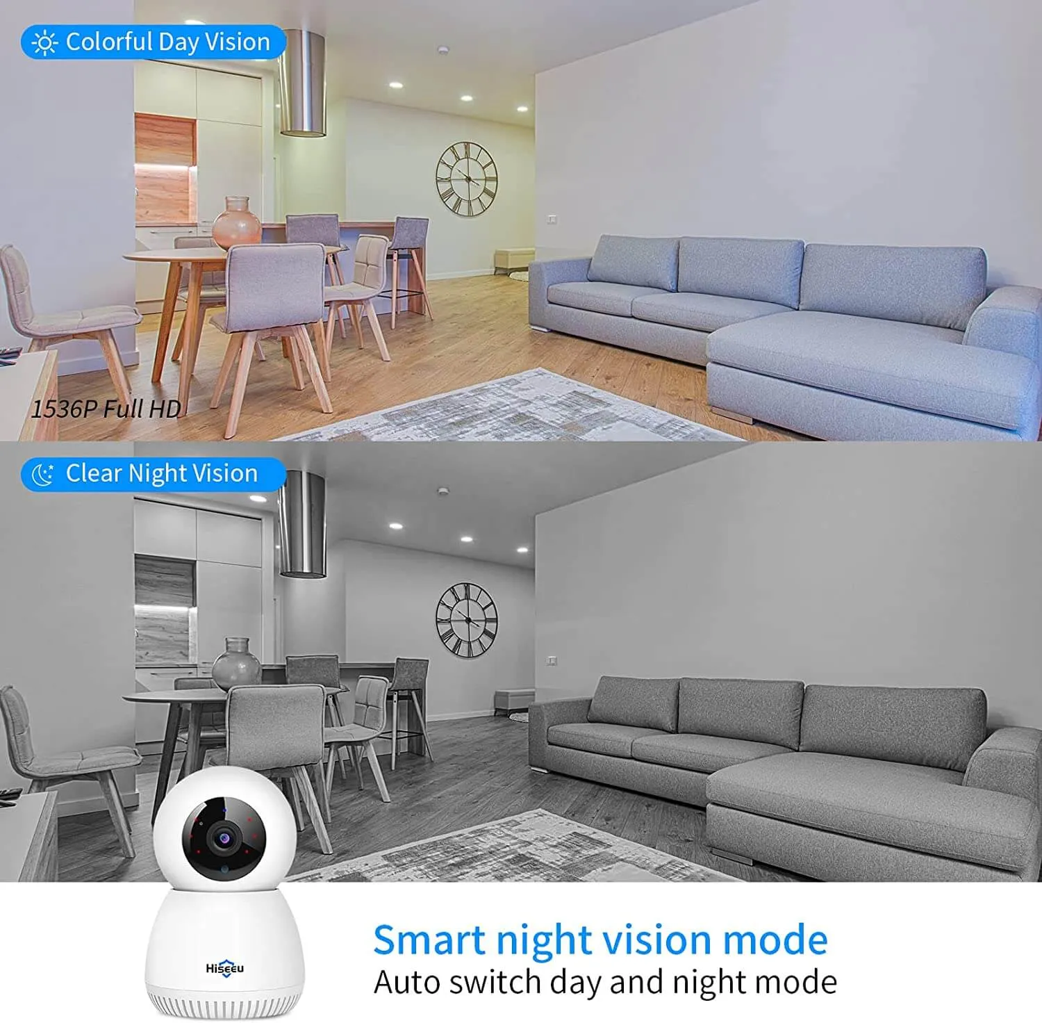 3Mp Home Camera Baby Monitor WiFi Camera Security Camera With 32Gb SD Card