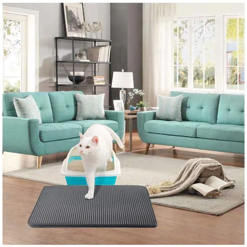 45X60Cm Double Layer Anti-Slip Cat Litter Mat Rb-12