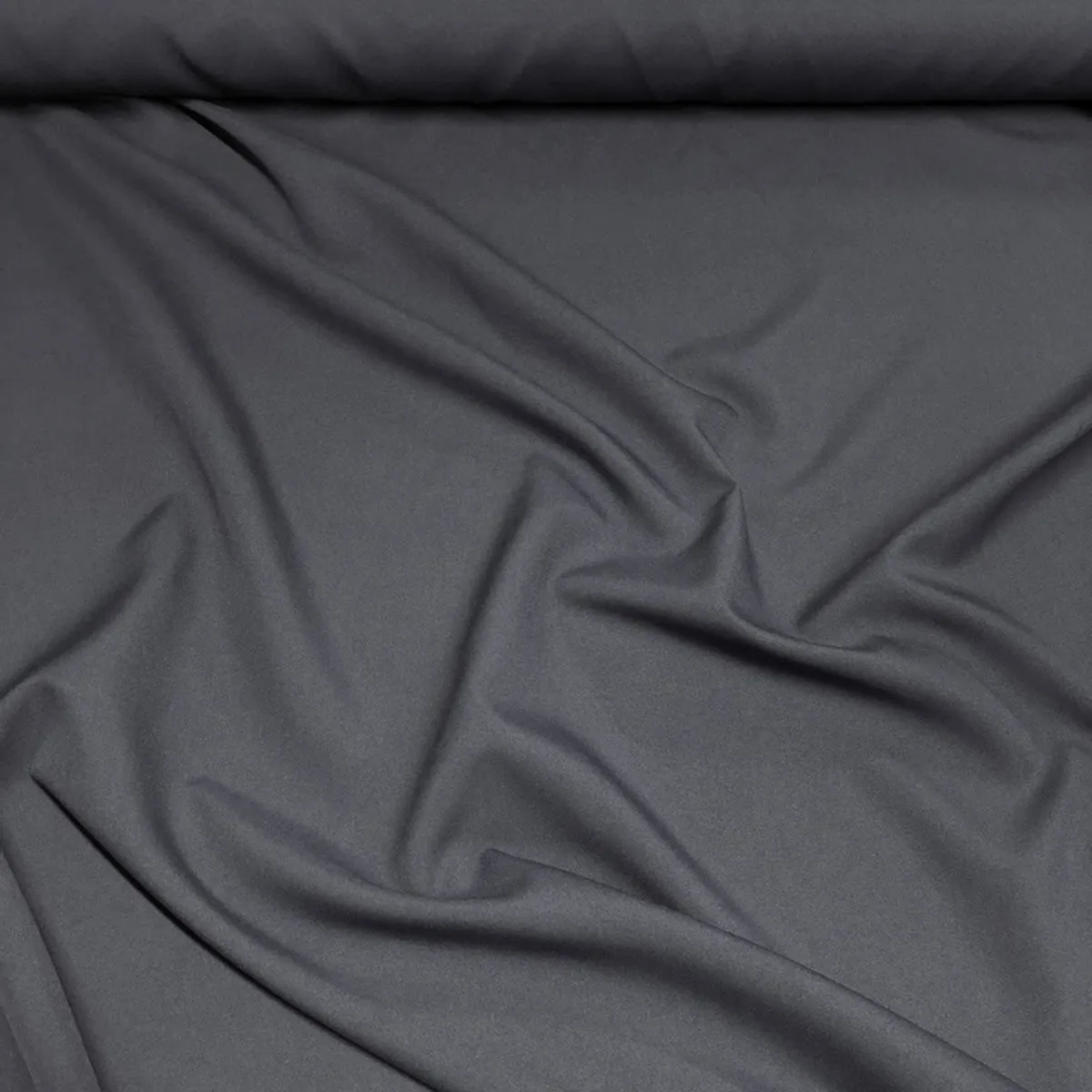 6pcs - Premium Poly (Poplin) Table Linen 90"x90" Square - Charcoal 1480