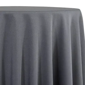 6pcs - Premium Poly (Poplin) Table Linen 90"x90" Square - Charcoal 1480