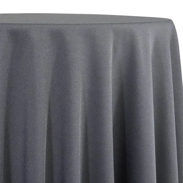 6pcs - Premium Poly (Poplin) Table Linen 90"x90" Square - Charcoal 1480