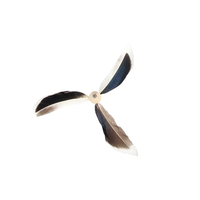 AFP Feather Copter Cat Wand - Brown