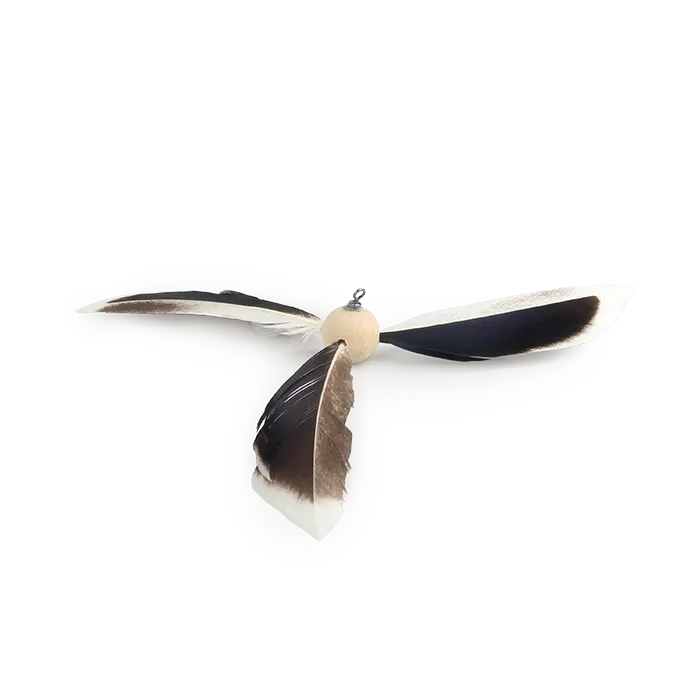 AFP Feather Copter Cat Wand - Brown