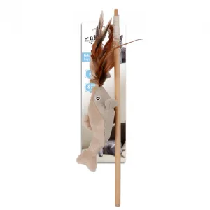 All For Paws Comfort Fish Wand Cat Toy