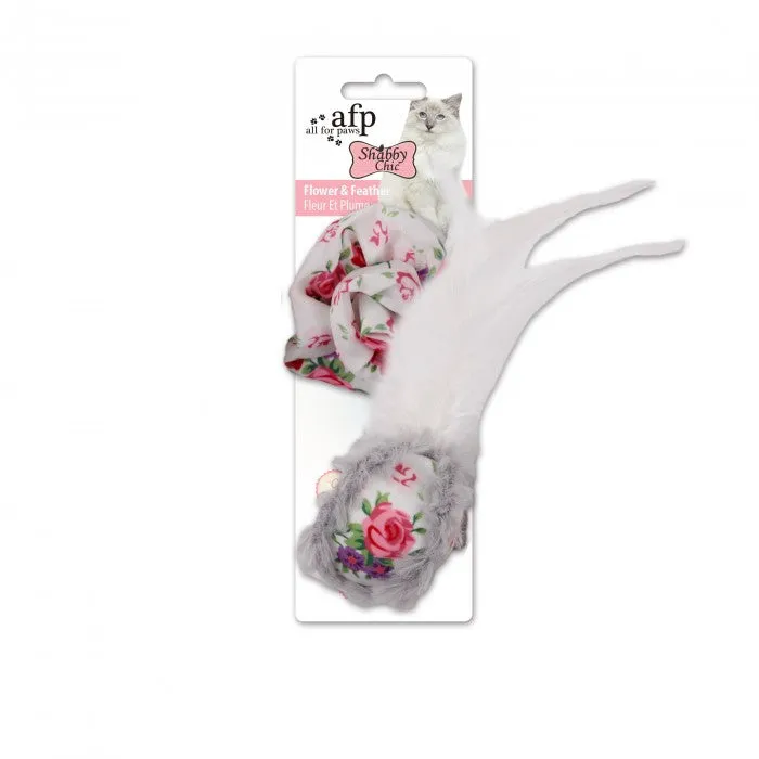 All For Paws Shabby Chic Flower and Feather Balls Cat Toy