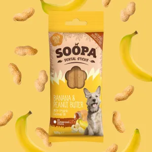 Banana & Peanut Butter Dental Sticks