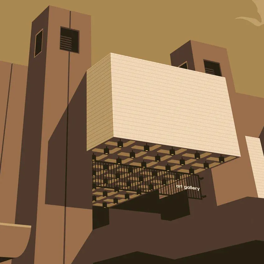 Barbican Centre Print by Dorothy