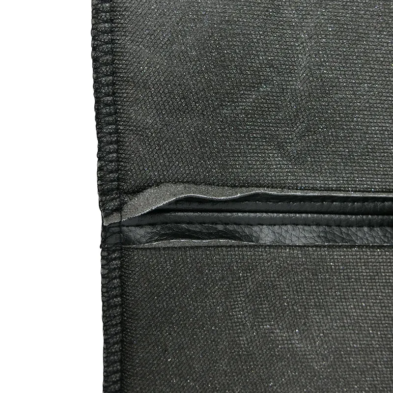 Black Bull Leather Look Seat Covers Universal Rear Size 06 - Black
