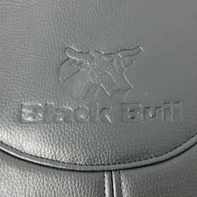 Black Bull Leather Look Seat Covers Universal Rear Size 06 - Black