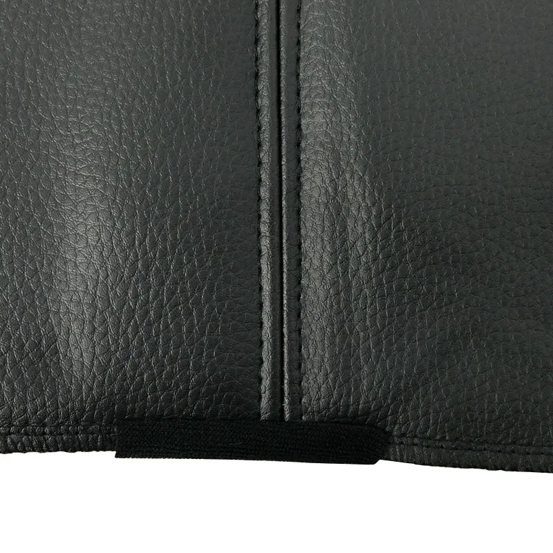 Black Bull Leather Look Seat Covers Universal Rear Size 06 - Black