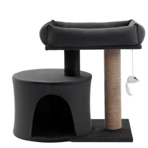 Catsby Charcoal Brighton Condo Cat Tree - 50cm x 35cm x 48.5cm