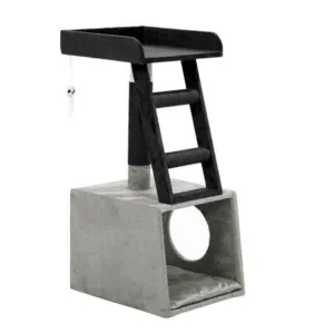Catsby Oakwood Sleep & Play Condo - 35cm x 35cm x 79cm