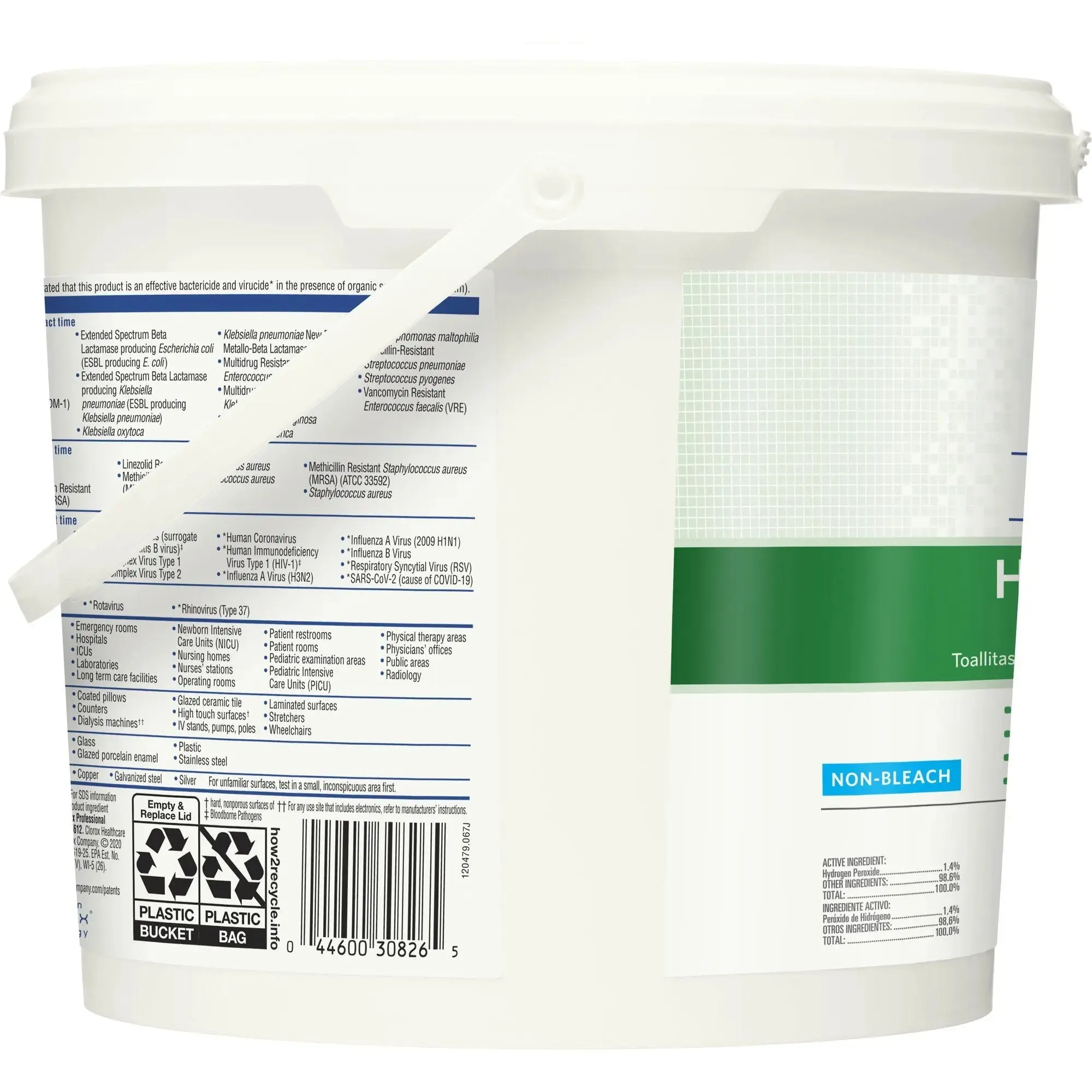 Clorox Healthcare® Hydrogen Peroxide Cleaner Disinfectant Wipes