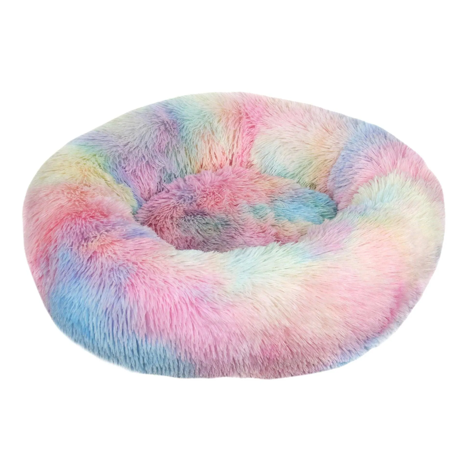 Comfortable Doughnut Cat Bed: Ultra-Soft Round Cat Furniture