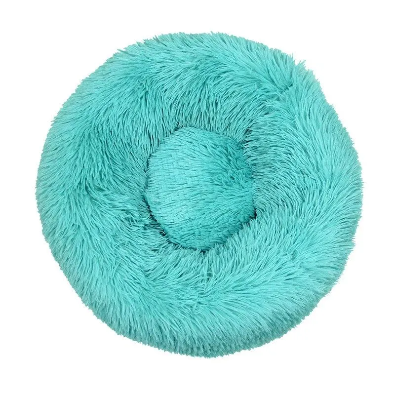 Comfortable Doughnut Cat Bed: Ultra-Soft Round Cat Furniture