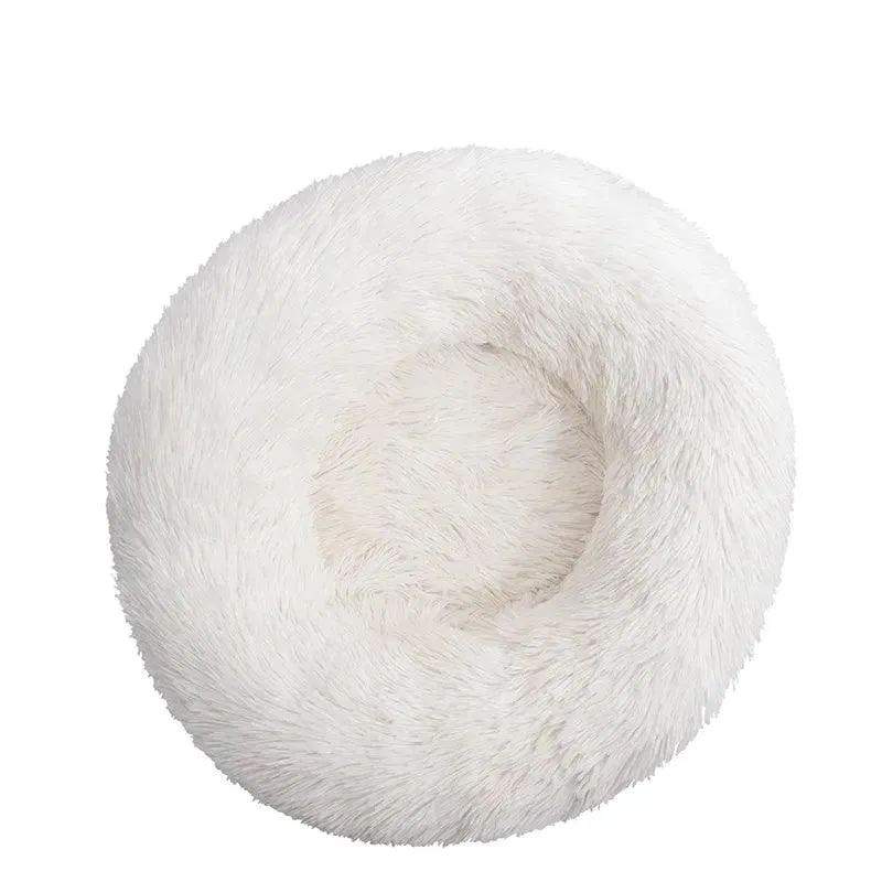 Comfortable Doughnut Cat Bed: Ultra-Soft Round Cat Furniture