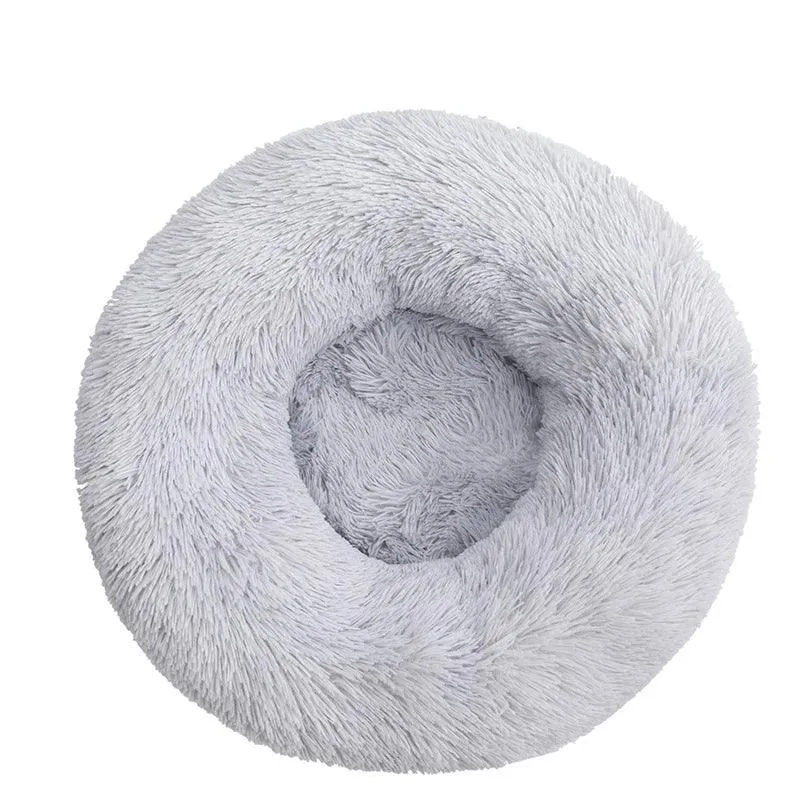 Comfortable Doughnut Cat Bed: Ultra-Soft Round Cat Furniture
