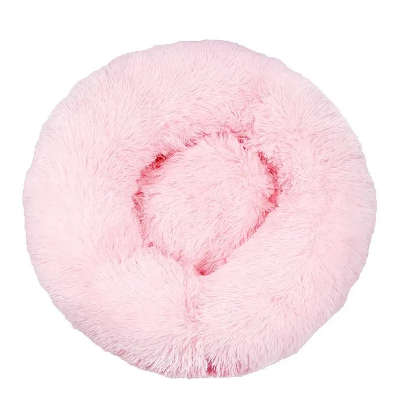 Comfortable Doughnut Cat Bed: Ultra-Soft Round Cat Furniture