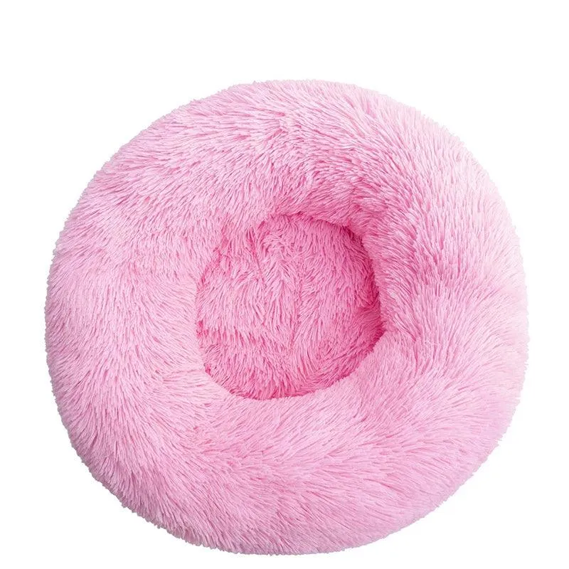 Comfortable Doughnut Cat Bed: Ultra-Soft Round Cat Furniture