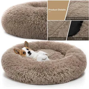 Comfortable Doughnut Cat Bed: Ultra-Soft Round Cat Furniture