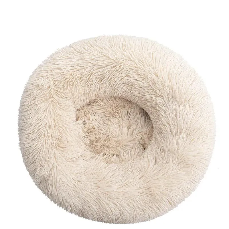 Comfortable Doughnut Cat Bed: Ultra-Soft Round Cat Furniture