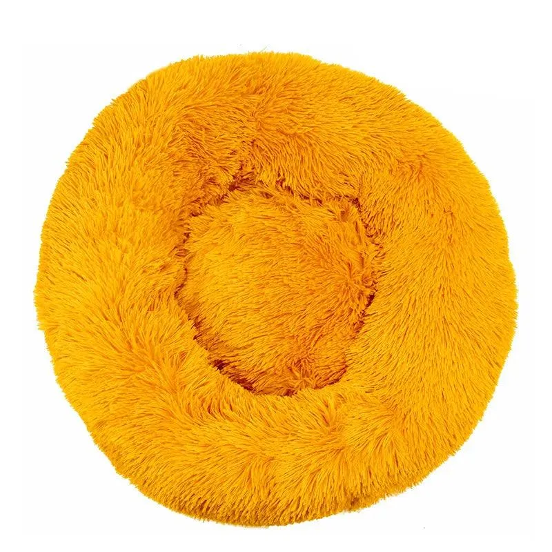 Comfortable Doughnut Cat Bed: Ultra-Soft Round Cat Furniture