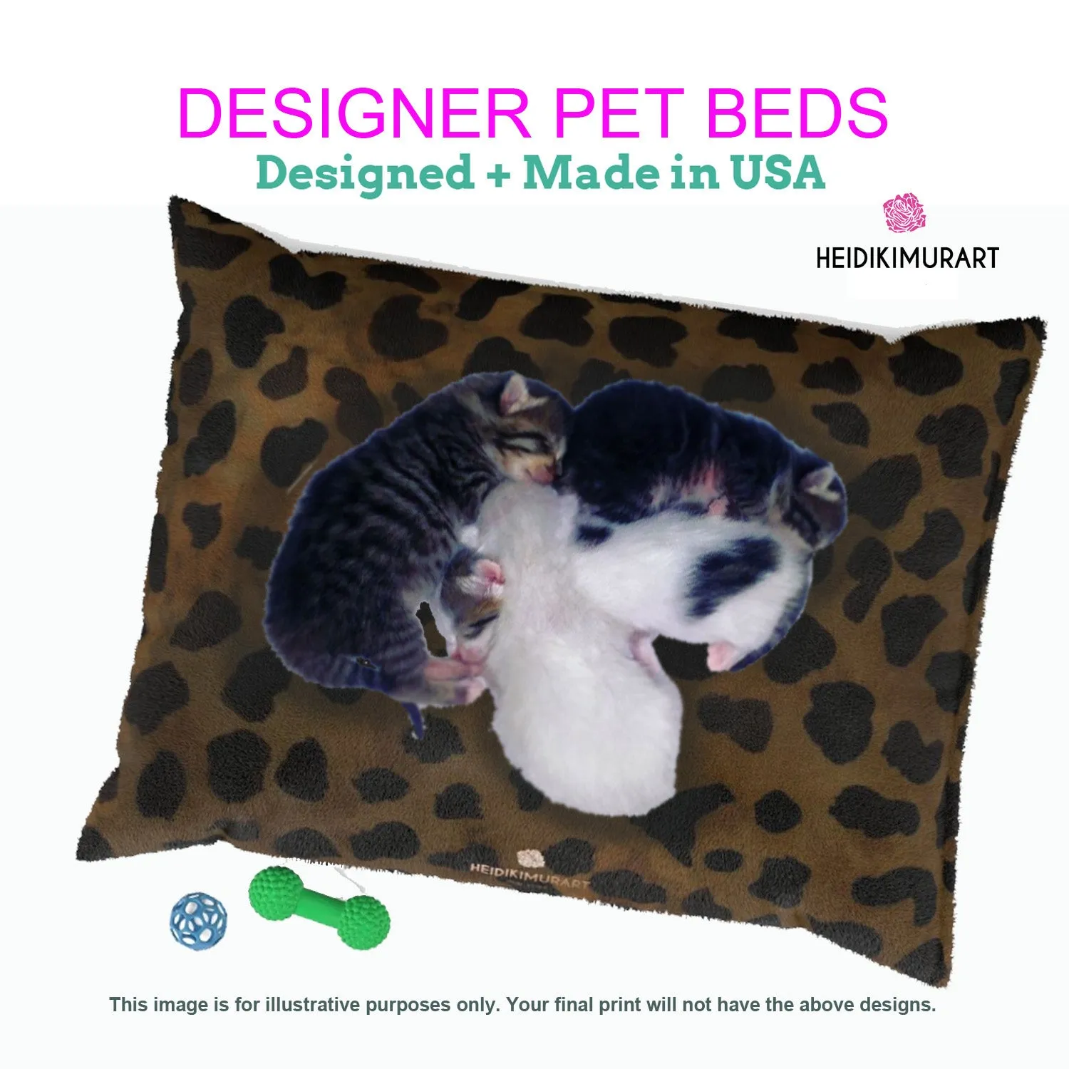 Dark Grey Cat Pet Bed, Solid Color Machine-Washable Pet Pillow With Zippers-Printed in USA