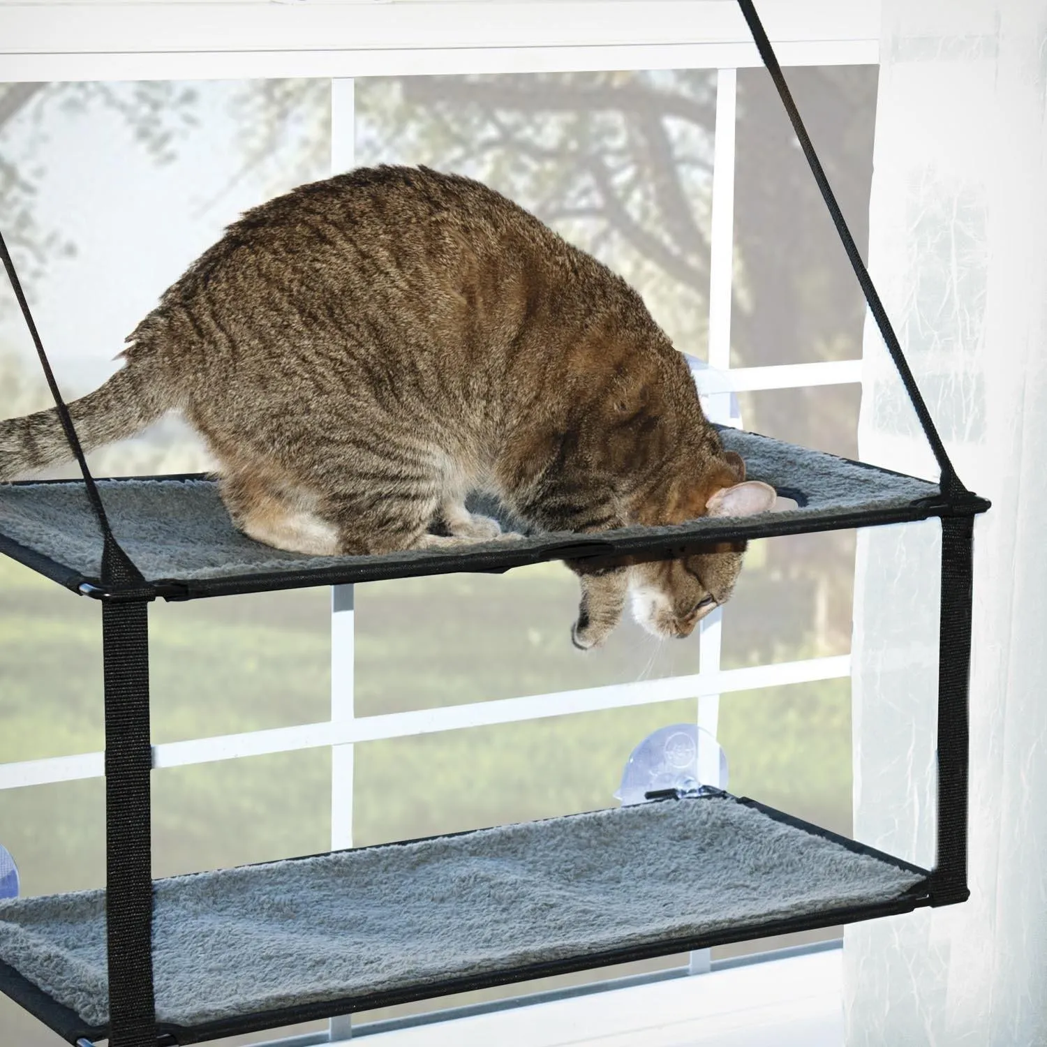 Double Stack EZ Window Mount Kitty Sill