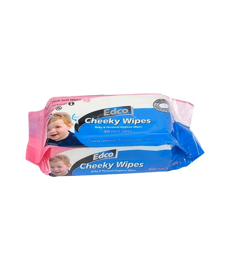 Edco Cheeky Wipes - 80/Pack