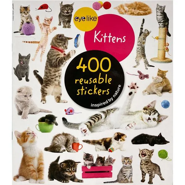 Eyelike Kittens Reusable Sticker Book