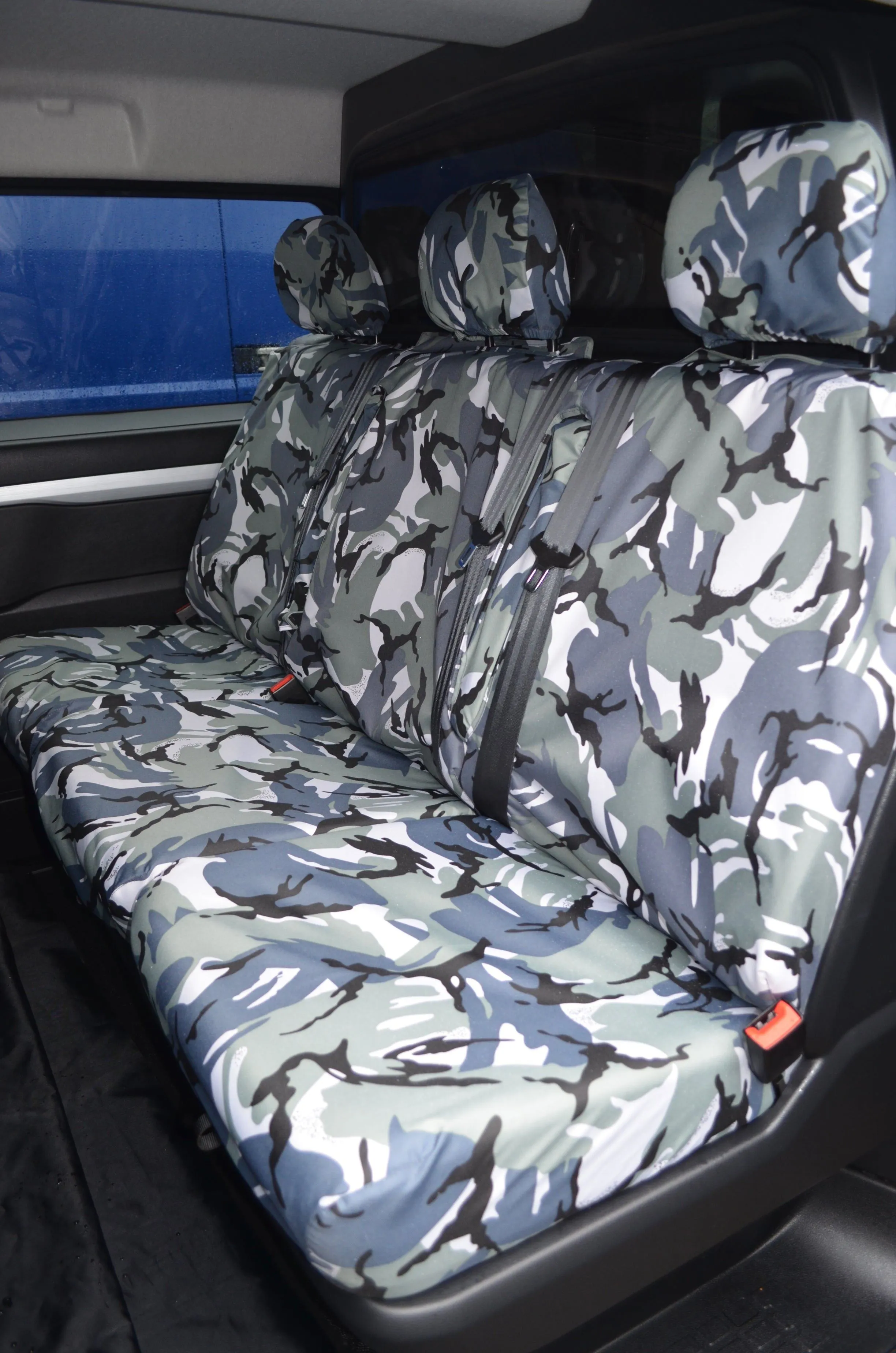 Fits Vauxhall Vivaro 2019  Crew Cab Rear Tailored Seat Cover