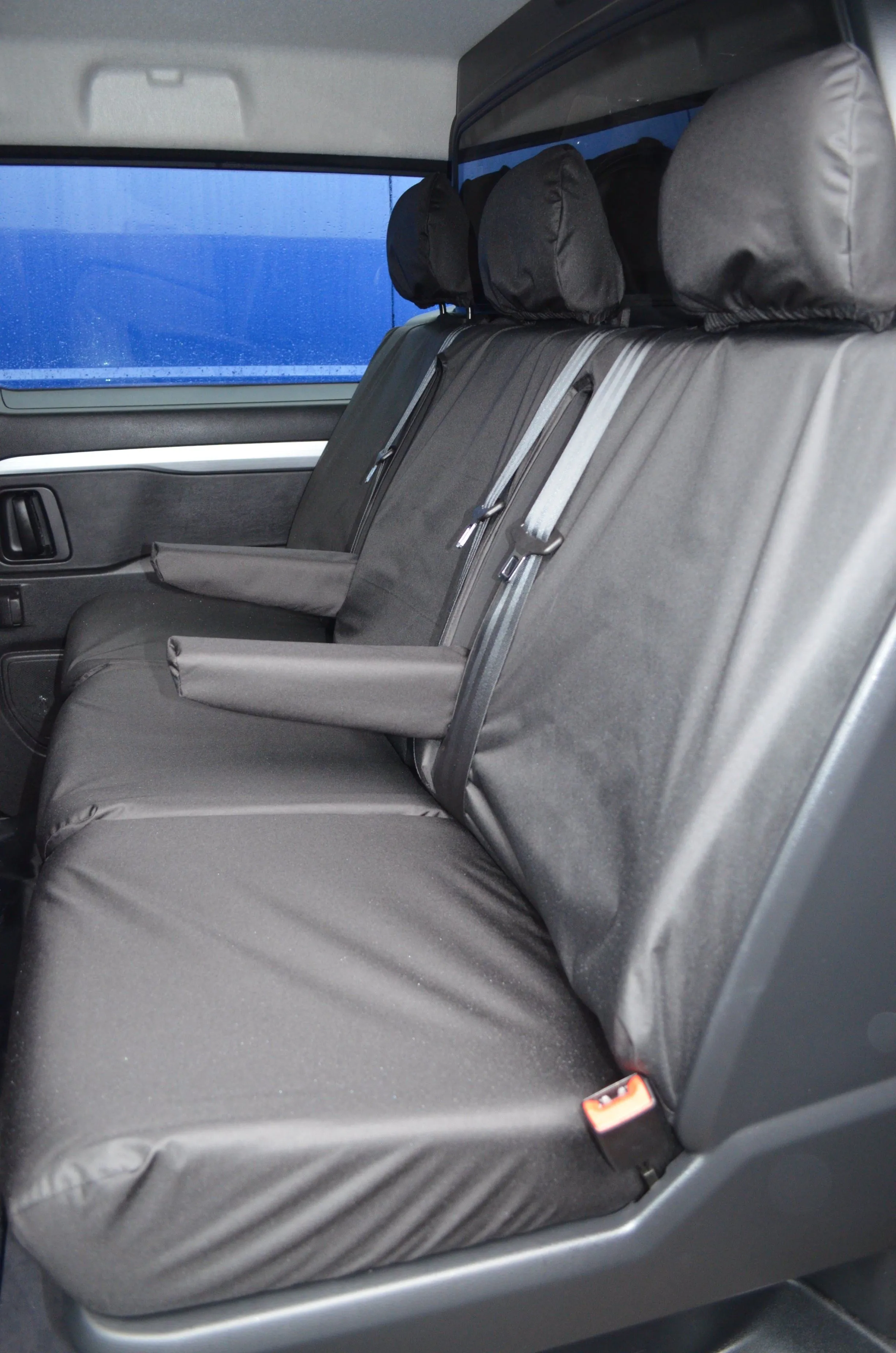Fits Vauxhall Vivaro 2019  Crew Cab Rear Tailored Seat Cover