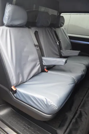 Fits Vauxhall Vivaro 2019  Crew Cab Rear Tailored Seat Cover