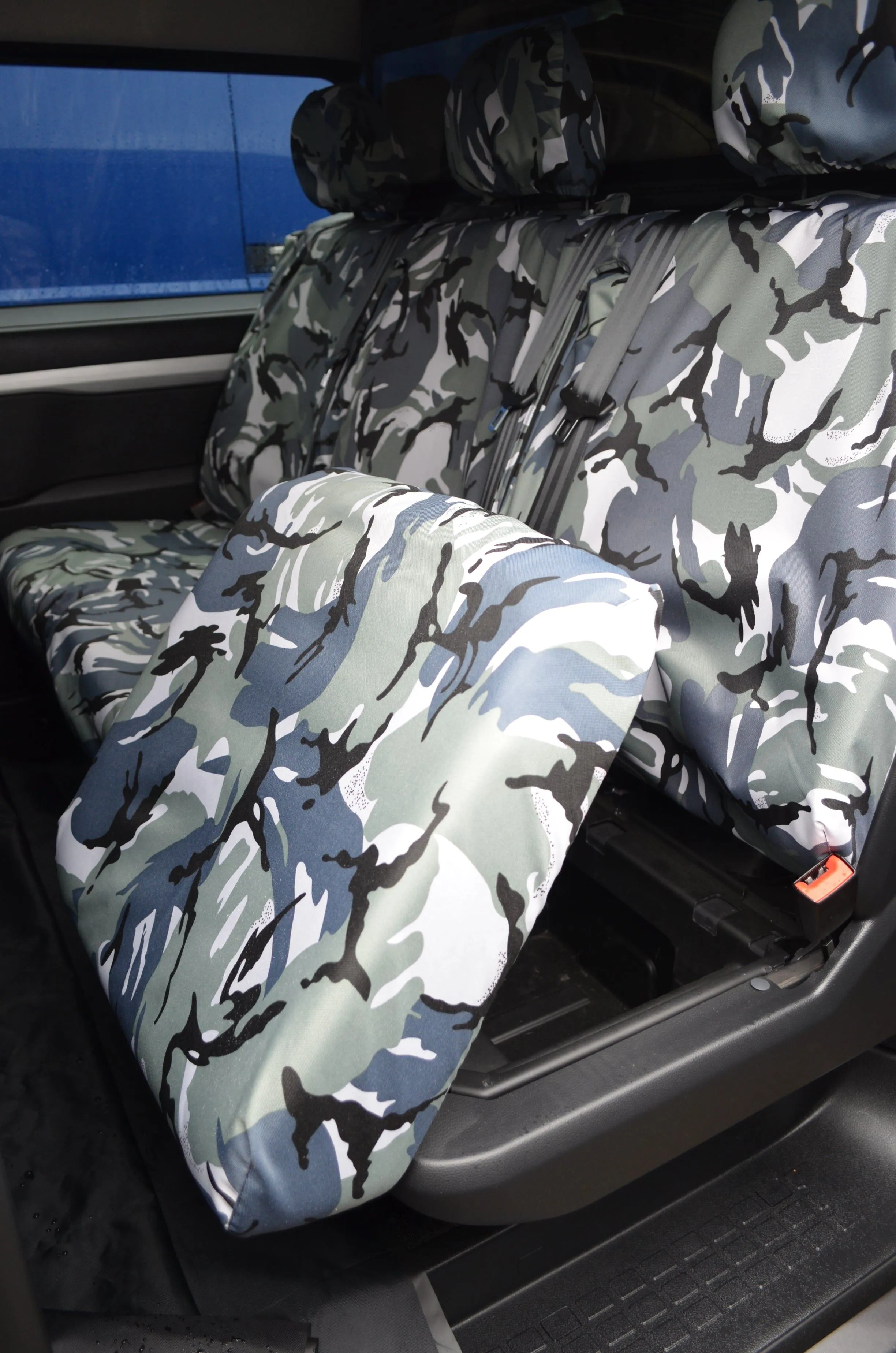 Fits Vauxhall Vivaro 2019  Crew Cab Rear Tailored Seat Cover