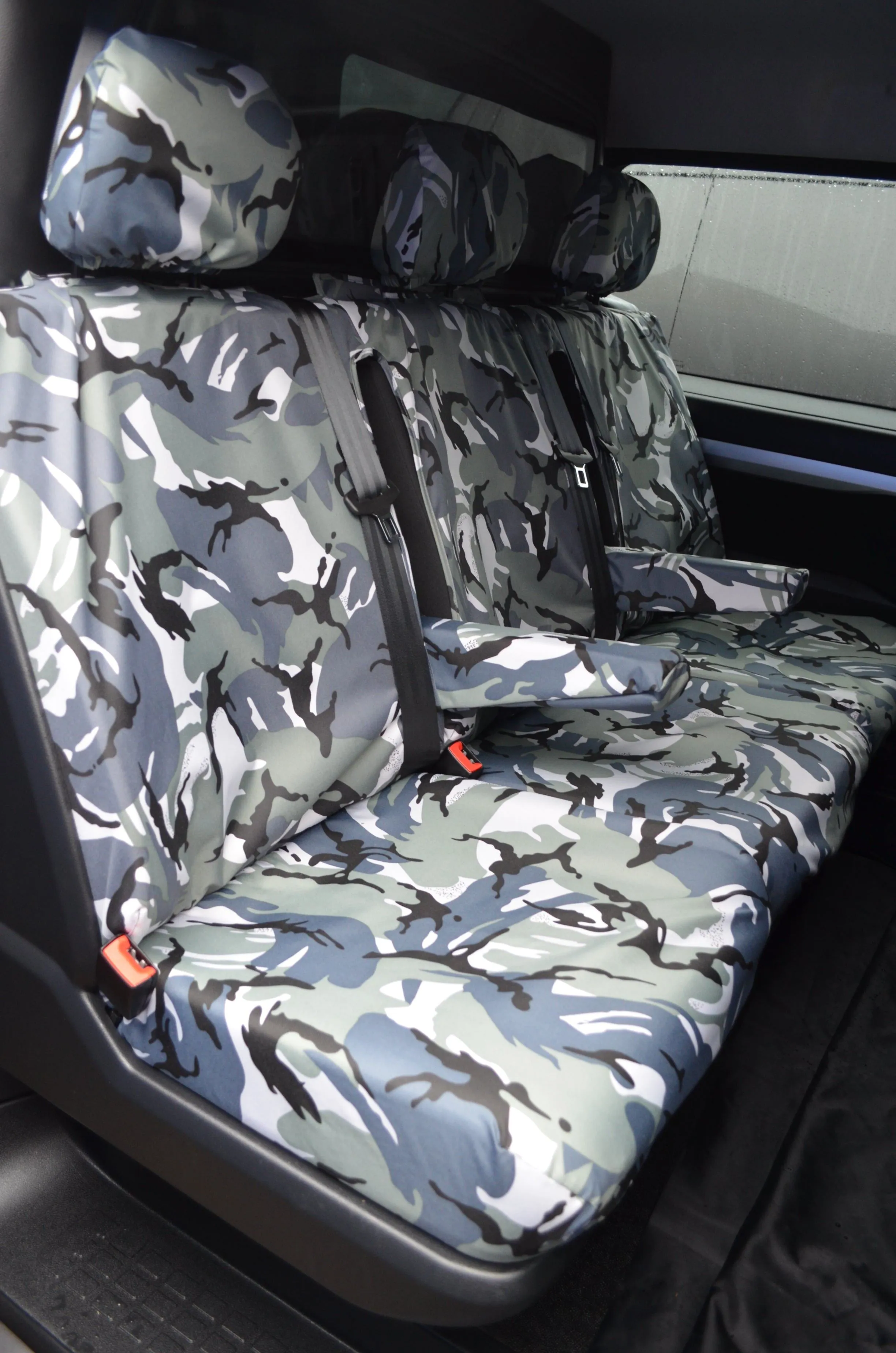 Fits Vauxhall Vivaro 2019  Crew Cab Rear Tailored Seat Cover