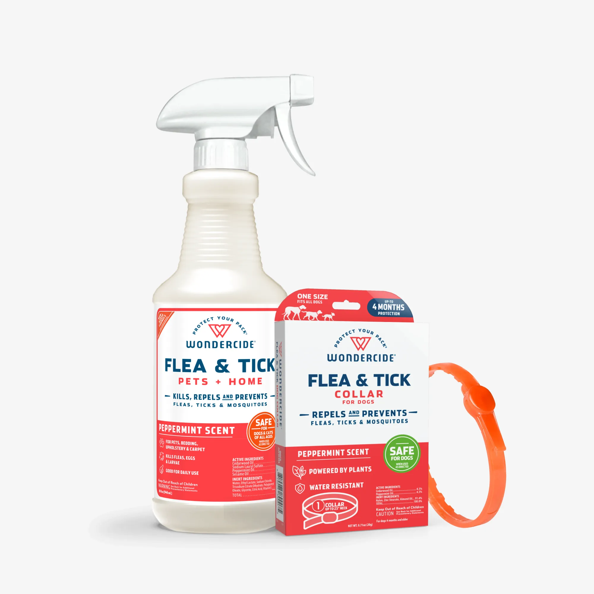 Flea & Tick Protection Bundle: Collar & Spray