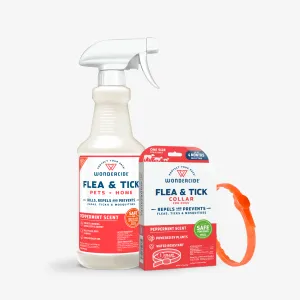 Flea & Tick Protection Bundle: Collar & Spray