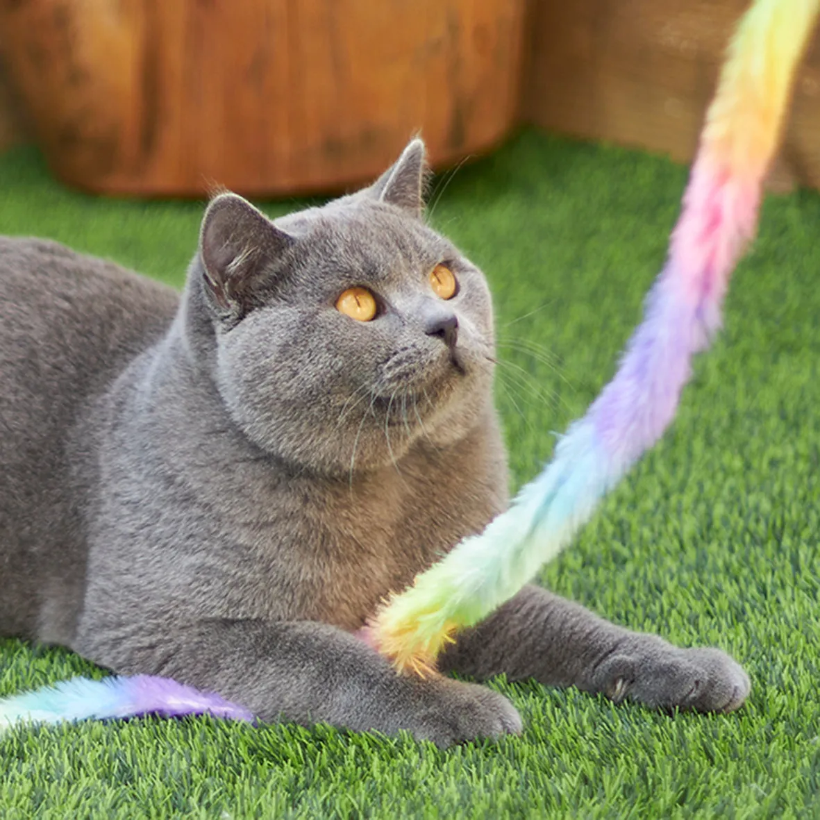 Fluffy Rainbow Tail