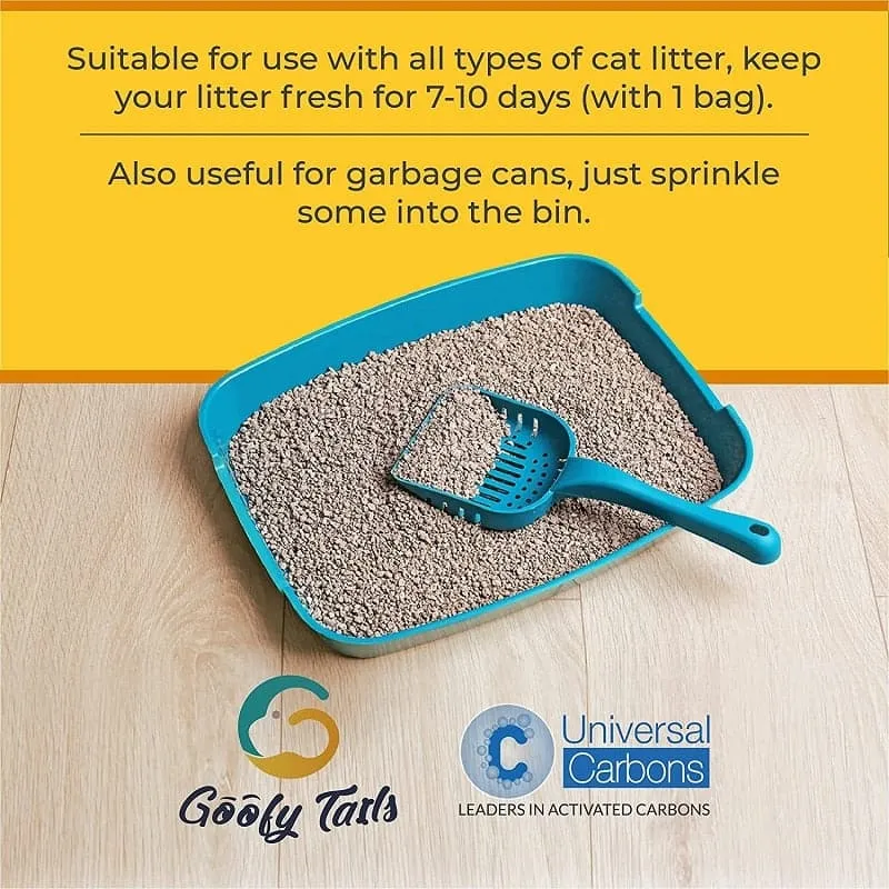 Goofy Tails Activated Charcoal Litter Fresh Deodorizer- 200g