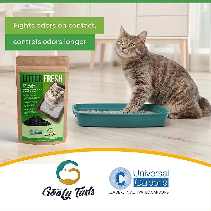 Goofy Tails Activated Charcoal Litter Fresh Deodorizer- 200g