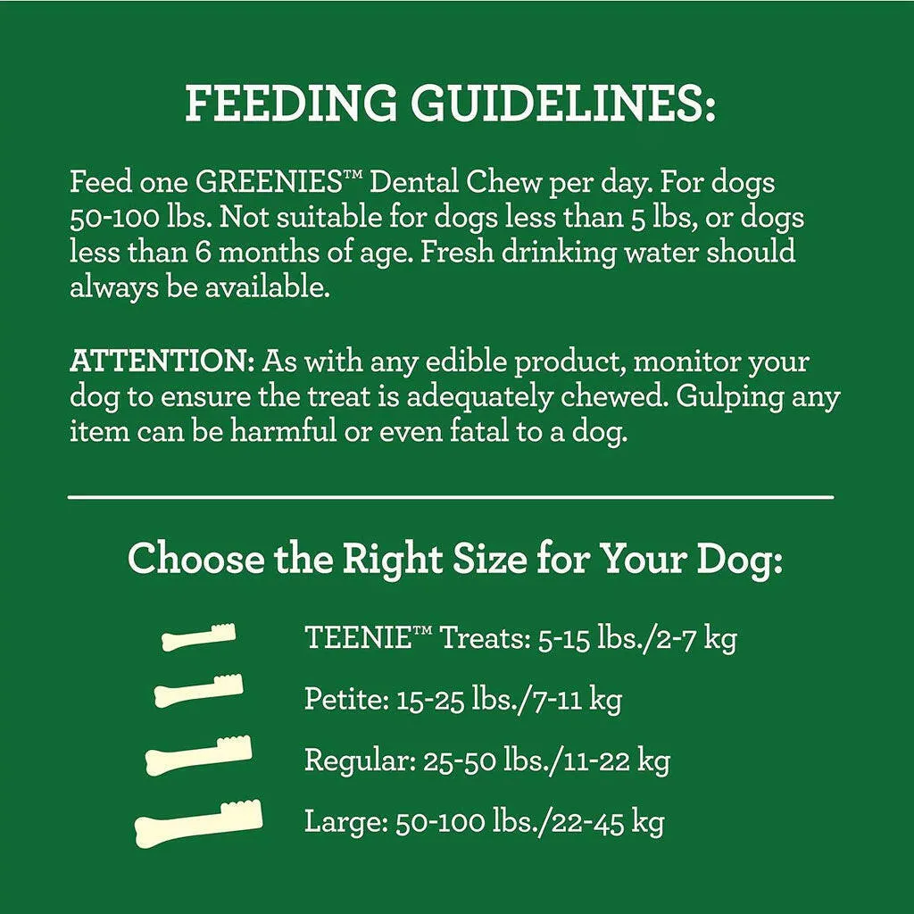 Greenies Aging Care Petite Dental Dog Treats, 45 count