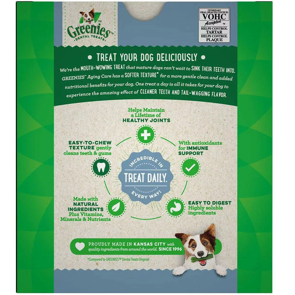Greenies Aging Care Petite Dental Dog Treats, 45 count