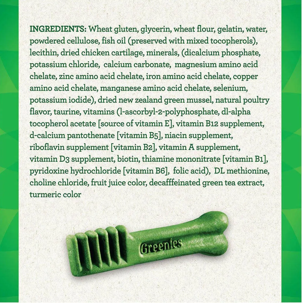 Greenies Aging Care Petite Dental Dog Treats, 45 count