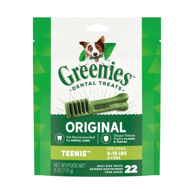 Greenies Dental Chew For Teenie Dogs (22 Pack)