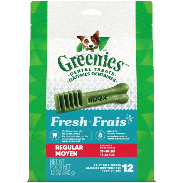 Greenies Fresh Regular Adult Dog Dental Treats, 12oz